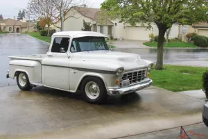 CLASSIC CHEVROLET 1955 1/2 TON PICKUP TRUCK-BIG WINDOW, STEP SIDE.
