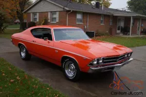 1969 CHEVELLE SS 396/350 HP 4 SPEED FRAME OF RESTORED