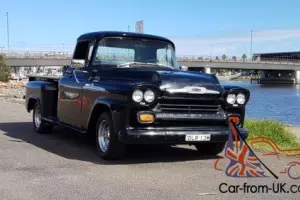 1958 chev Apache stepside pickup hotrod ratrod chevy custom ute chevrolet