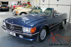  Mercedes Benz 300SL Automatic 107 Series 1986 Nautic Blue 