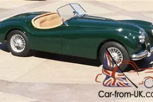 1956 JAGUAR XK 140 ROADSTER BRITISH RACING GREEN RESTORED RUST FREE RARE CLASSIC