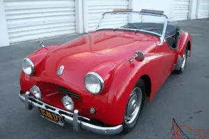 1955 Triumph TR2 Small Mouth Small Doors Very Rare Black Plate CALIFORNIA Car