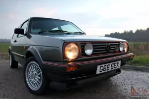 VW Golf MK2 GTI 16V in Atlas Grey 3 door FSH, New MOT & Road Tax