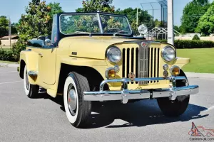 this is one sweet jeepster with rare 6cly run's new