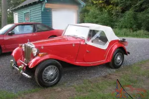 1951 MGT Kit Car with 1970 VW engine RED Convertable Newer top Garaged