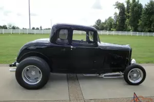 1932 FORD (ALL STEEL)5 WIND COUPE RESTO-ROD COLD A/C NEW BUILDhot-rod  (all-new)