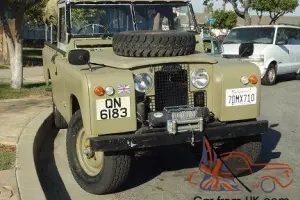 This is a 1967 Land Rover Series 2A/ 109  2-door 4x4 Truck