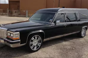 ONE of a kind custom HEARSE limousine....MUST SEE Photo