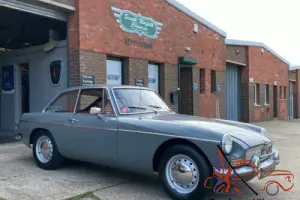 1966 MGB GT , Grampian Grey, Red leather, overdrive
