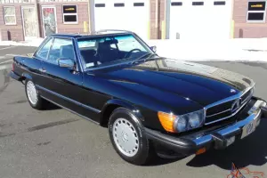1987 Mercedes Benz 560SL 66k Miles Black/Grey Very Well Maintained Car !!!