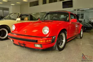 1986 Porsche 911 Coupe Guards Red, 1-Owner, 64,573 miles, excellent condition