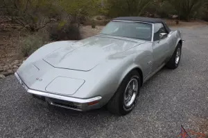 1970 Corvette Convertible, Cortez Silver/Black, A/C, Arizona Car