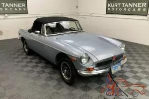 1974 MG MGB 1974 MGB. SILVER BLUE WITH BLACK TRIM.