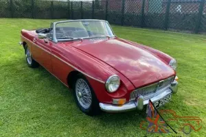 1963 MGB Roadster Original Pull Handle Chrome Bumper & Wire Wheels VGC New MOT