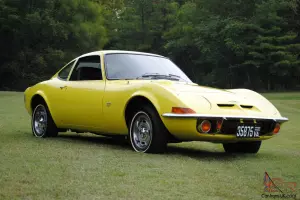 1970 OPEL GT - original CA car - 3rd owner - auto, sunburst yellow/black int
