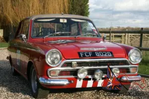 Mk1 Ford Cortina 1500 GT.Alan Mann Racing Colours with Black interior