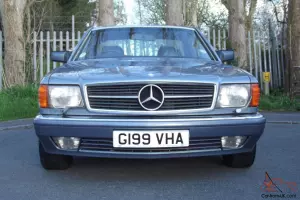  1989 MERCEDES 500 SEC AUTO BLUE 