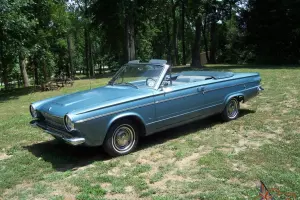 1963 Dodge Dart Convertible, Blue w White top, Slant 6, Push Button Trans Auto