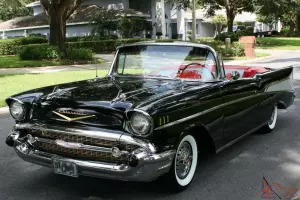 INCREDIBLE FRAME OFF RESTORATI ON -1957 Chevrolet Bel Air Convertible-DUAL QUADS