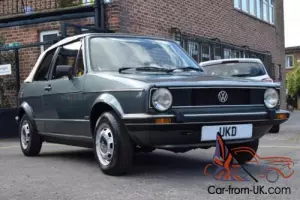 VW VOLKSWAGEN GOLF MK1 CONVERTIBLE CABRIOLET 1982 GREEN 1.5