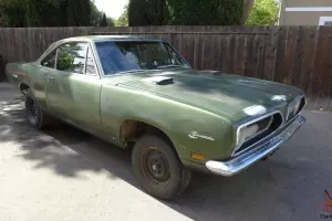 1969 Plymouth Barracuda M Code 440 Cuda Notchback 40k Mile Rust Free Ca Car
