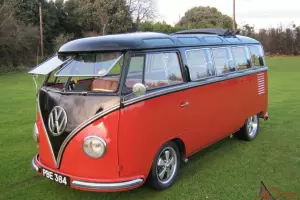 1957 VW 23 WINDOW SAMBA BUS. YES! THE REAL THING AND THE HOLY GRAIL OF VW BUS's.