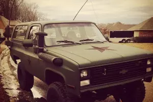 CUSTOM 1986  MILITARY CUCV K5 BLAZER M1009/M1008 ( WITH  MILITARY TRAILER  )