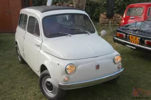 Fiat 500 Giardiniera 1960s with "suicide doors" & full-length sunroof