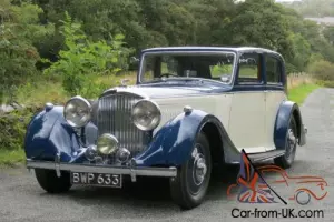 1938 Bentley 4 1/4 Ltr Park Ward Pillarless Saloon