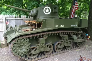 M3A1 STUART TANK, NOS 670 RADIAL ENGINE 1942