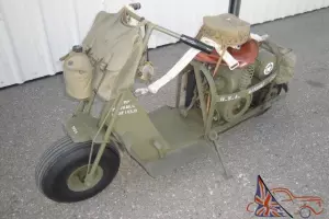 1944 CUSHMAN MODEL 53 AIRBORNE SCOOTER, RESTORED, USED REGULARLY