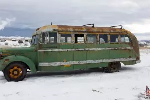 1941 GMC CLASSIC SHORT SCHOOL BUS SURVIVOR, HOT RAT ROD KUSTOM SLED PROJECT !