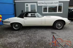 1972 JAGUAR E TYPE V12 ROADSTER MANUAL, UK RHD CAR