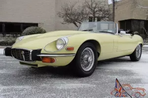 1973 JAGUAR E-TYPE V12 ROADSTER, 4-SPEED, AC, JUST SERVICED!