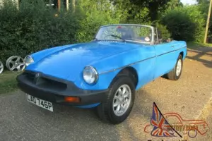 MGB Roadster 1976 Pageant Blue overdrive Minilite alloys