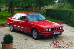 1994 BMW 525 TDS TURBO DIESEL MANUAL, HELL RED, e34 STUNNING SHOW CAR & HISTORY