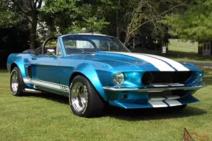 1968 shelby gt 500 convertible mustang CLONE ONE OF A KIND ! cobra logo's