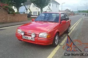 Ford escort xr3i red. 1986 mk4. 47535 miles.