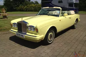 Possibly Unique Rolls Royce Corniche 111 Drophead in Chrome Yellow 16000 miles