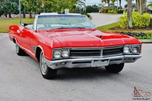 Simply beautiful loaded 1966 Buick Wildcat Convertible nailhead a/c red/white.