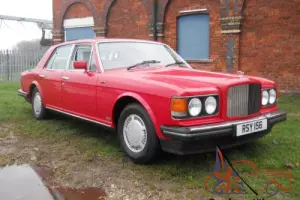Bentley Mulsanne 6.7 Turbo. 1988. Red. White leather. Private reg.