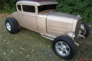 1930 ford model a coupe hot rod flatz louvered chopped