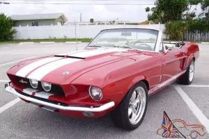 1967 SHELBY MUSTANG GT 350 CONVERTIBLE TRIBUTE 5 SPD. 289 V8 A/C RESTORED MINT!