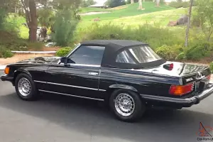 1985 BLACK MERCEDES BENZ 380SL CONVERTIBLE --EXCELLENT CONDITION