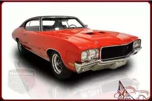 70 Buick GS Stage 1  GS 455 V8 Engine Automatic Red w/Vinyl Top Black Interior