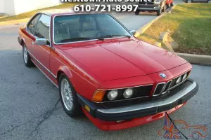 1987 BMW 6-Series E245 speed low miles!