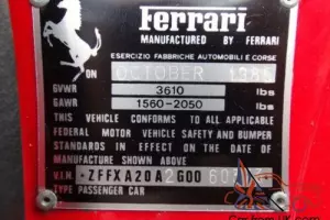 1986 Ferrari 328 GTS