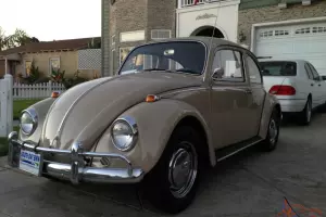 1967 VW BUG VOLKSWAGEN BEETLE TAN SAVANNAH BEIGE RARE CLASSIC vintage german