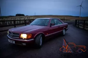 1989 MERCEDES 500 SEC AUTO RED