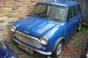 1997 Classic Rover Mini Balmoral in Electric Blue with just 27,000 miles
